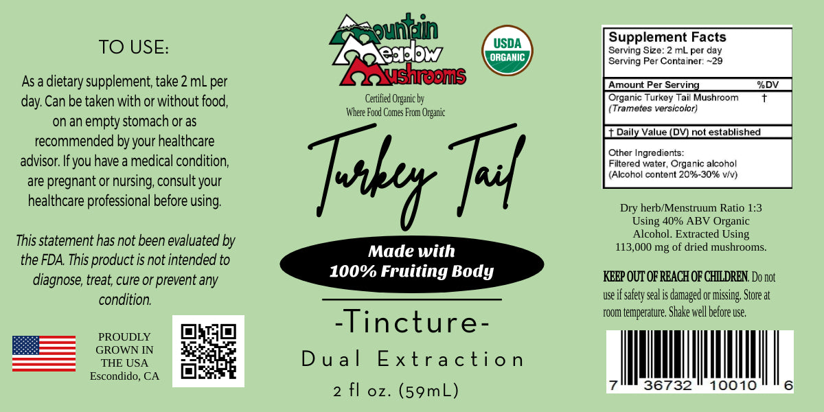 Turkey Tail Tincture 2 oz.
